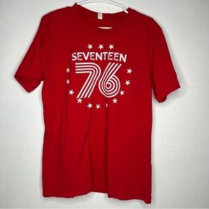 1776 Red White T-Shirt Patriot Veteran Liberty Bell Freedom America 250 Yrs 2026